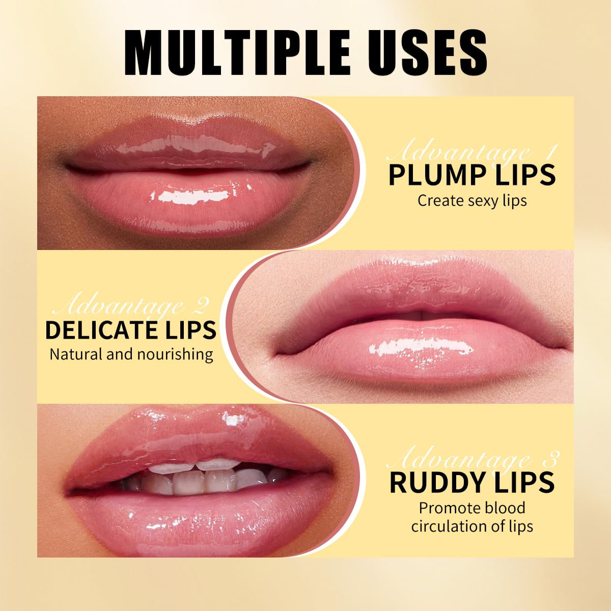 QIC Transferproof Color Changing Lipstick,Color Changing Lipstick for Women Girls,Temperature Change Moisturizer,Waterproof Moisturizer Lip Balm (Flower)