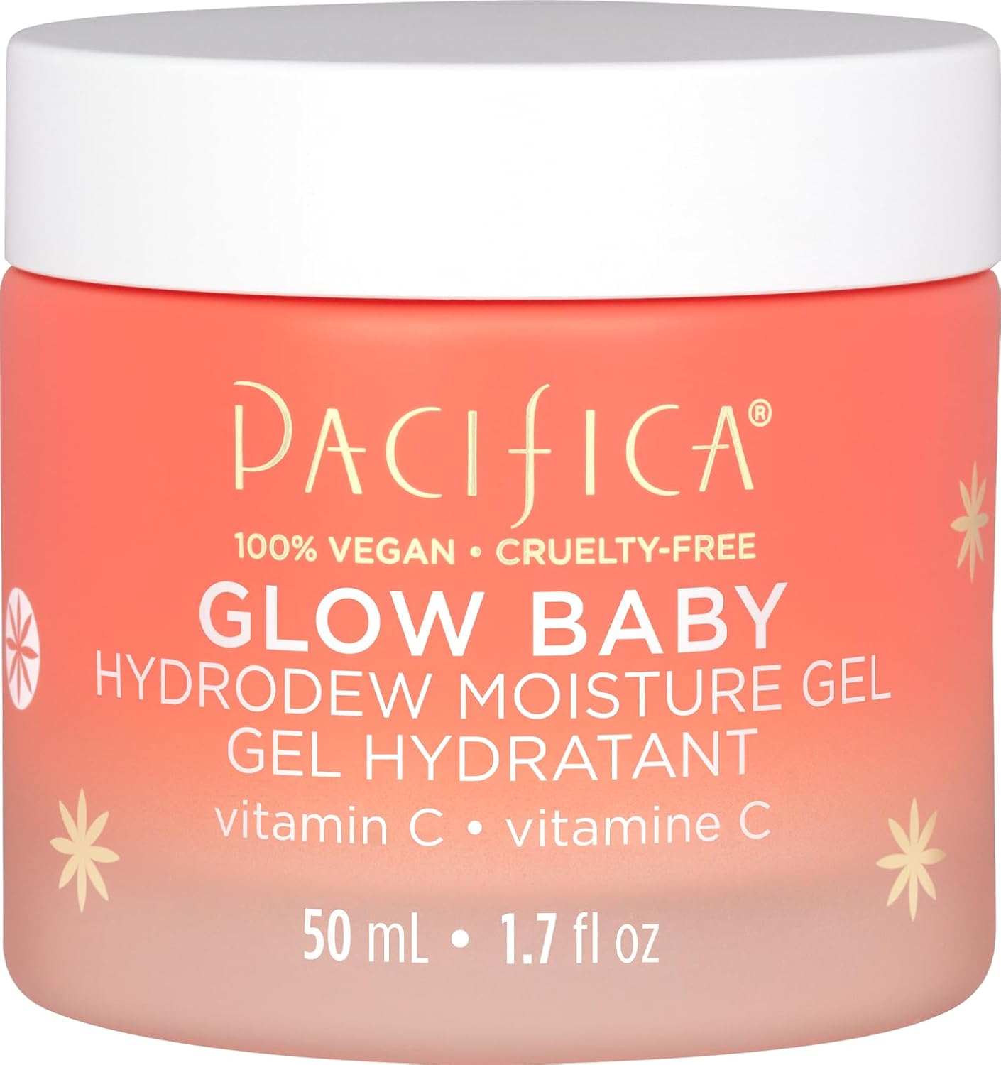 Pacifica Glow Baby Hydrodew Gel Moisturizer – Vitamin C & Niacinamide Dewy Face Gel for Glowing Skin, Lightweight Oil-Free Daily Moisturizer for Brightening & Hydration, Vegan & Clean Beauty Formula