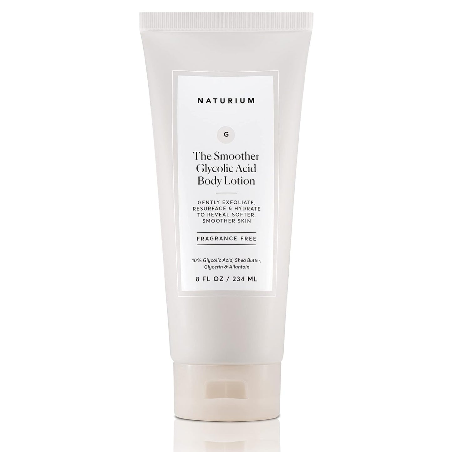 Naturium The Smoother Glycolic Acid Body Lotion, Resurfacing & Exfoliating Treatment, with 10% Glycolic Acid, 8 oz