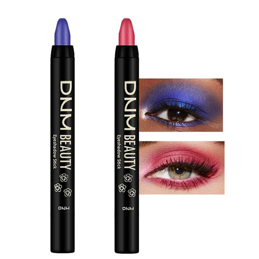 Kaely 2Pcs Cream Eyeshadow Sticks Set for Eyes Waterproof,Blue Shimmer & Red Shimmer Matte Eye shadow Stick Pencil Pen Bulk sombras en crema para ojos 32+35