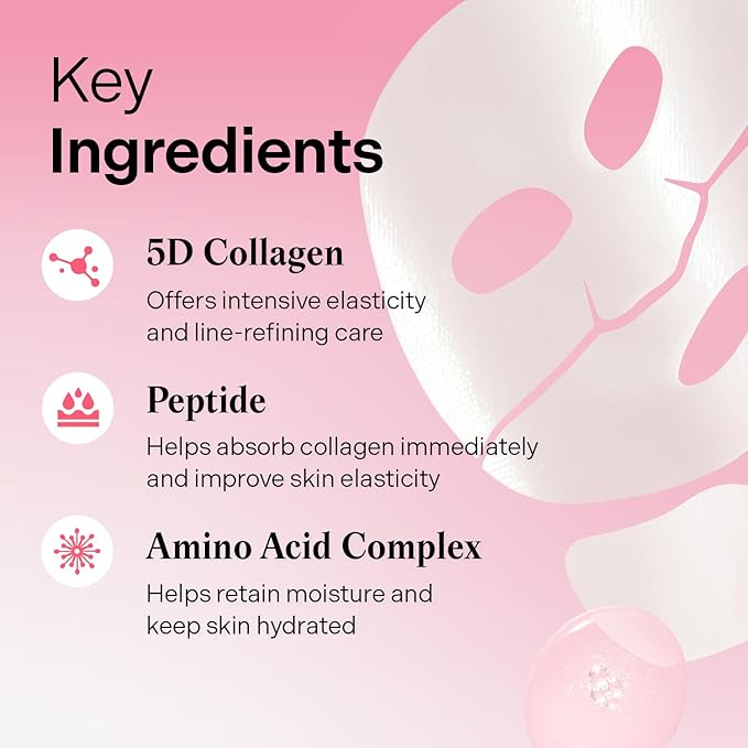 Torriden CELLMAZING Collagen Firming Gel Sheet Mask for Face & Neck (4 Pack) | Smoother, Firmer-Looking Skin with 5D Collagen Complex | Great Holiday & Christmas Gift Stocking Stuffer