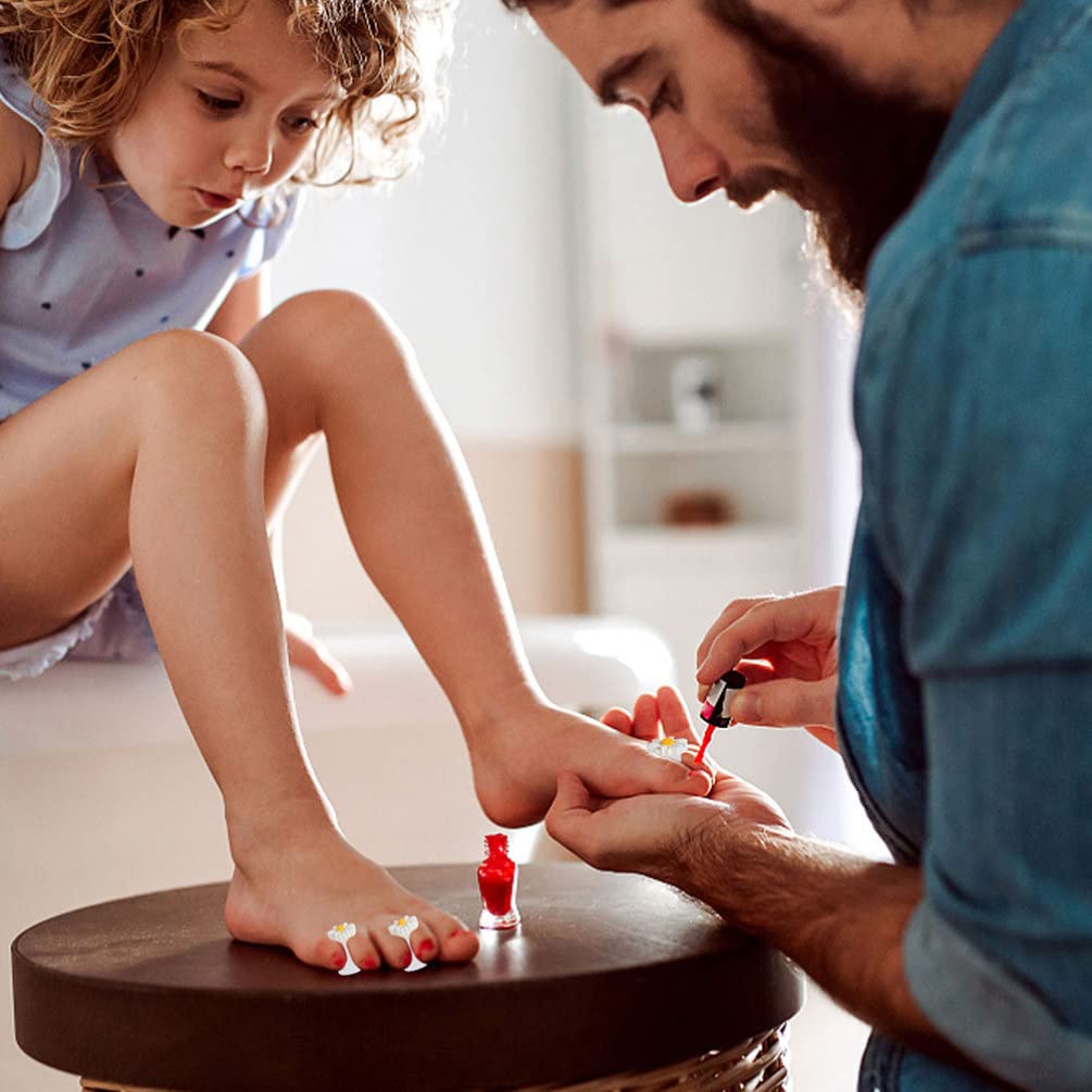 Beaupretty 32 Pieces Toe Separators for Nail Polish, Cute Flower Finger Toe Separators Manicure Nail Art Tools for Summer