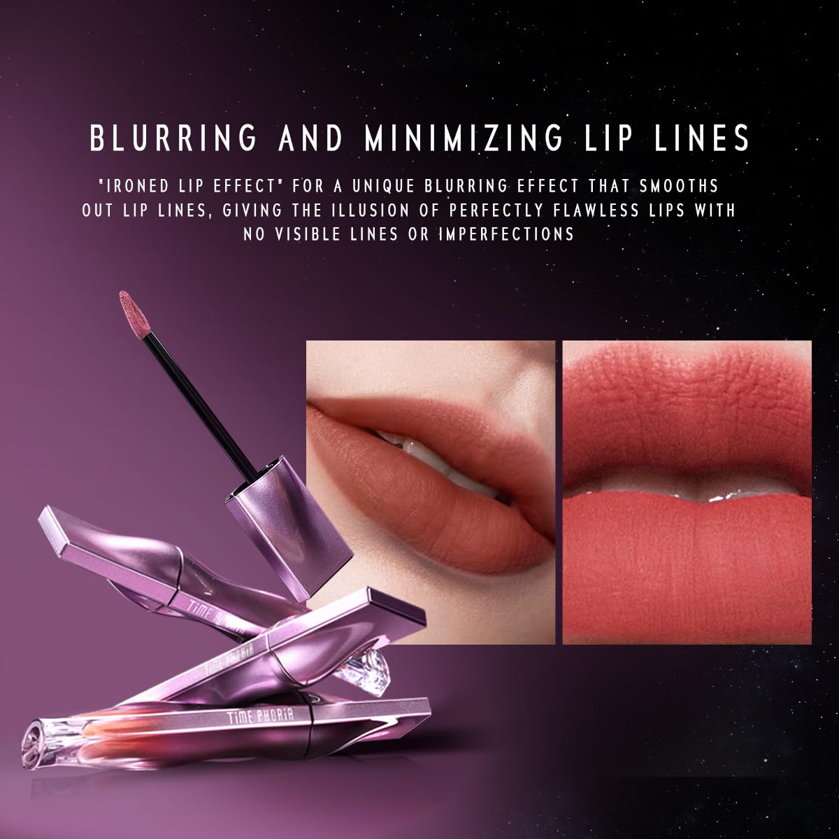 NEBULA VELVET LIP CREAM-Long Lasting Lip Stain, Waterproof and Transfer Proof Lip Tint, Matte Finish Lipstick, Smooth Out Lip Lines, Lightweight Lip Cream, High Coverage (09 HELION)