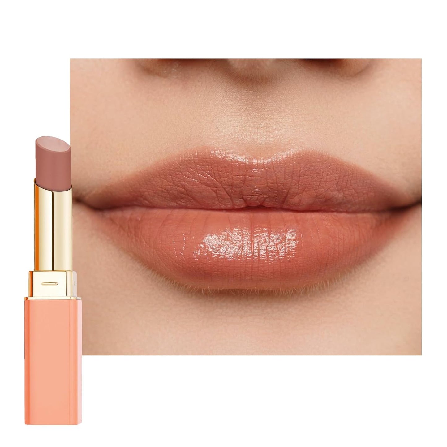 Oulac Color Rich Satin Lipstick - Pink Brown Full Coverage Lip Color, Creamy Silky-Smooth, Moisturizing, Satin Matte Finish, Infused With Shea Butter, Vegan & Clean Beauty, 4g, SG11 Breathtaking
