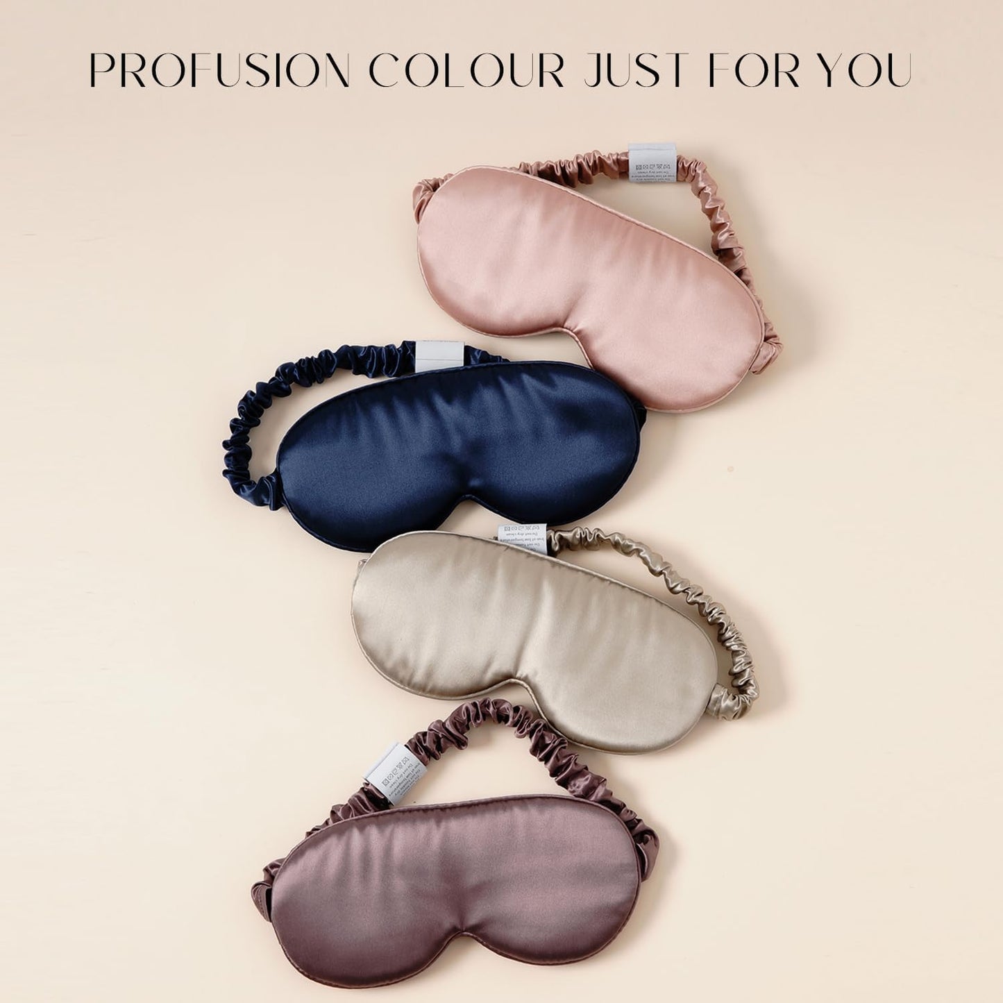 100% 22 Momme Mulberry Silk Sleep Mask, Eye Cover for Sleeping, Blackout 3D Sleep Masks for Lash Extensions with Adjustable Strap for Men and Women (Purple)