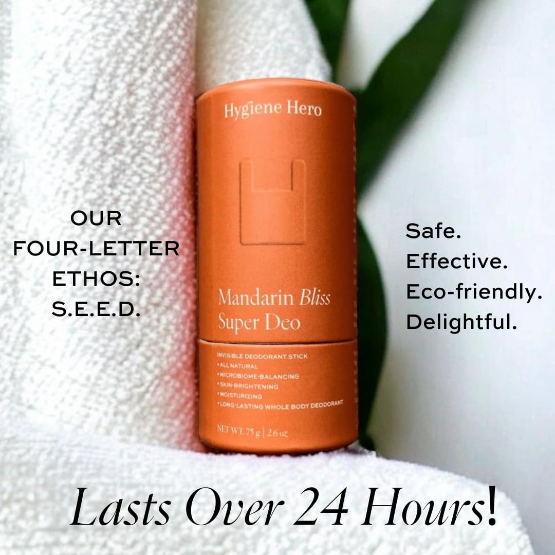 Super Deo - Berry Rose | Invisible Deodorant Stick | Natural Deodorant for Men and Women | Aluminium Free | Mitigate Ingrown Hair | Red Currant and Winter Rose Scent