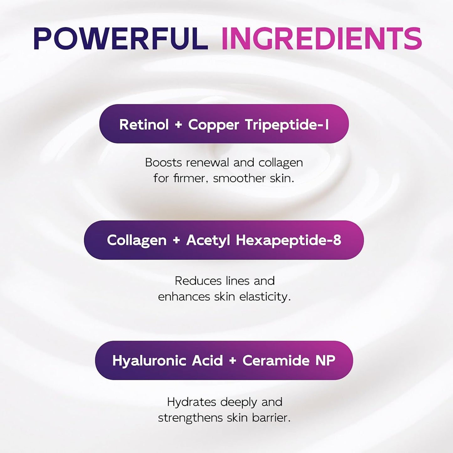 Firming Neck & Décolleté Cream with Retinol, AH-8 Hexapeptide, Collagen & Squalane – Instant Face Lift Cream for Wrinkles, Tightening & Crepey Skin – Neck Firming cream with Massage Roller – 4.3 fl oz