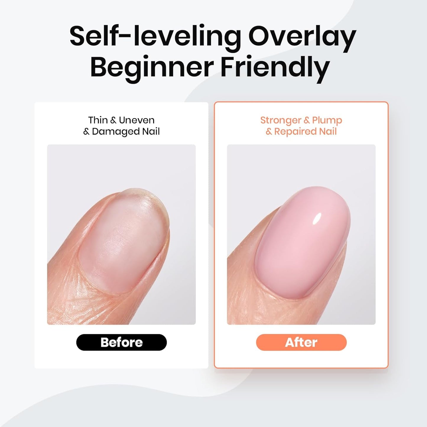 Beetles Pink Rubber Base Builder for Nails: Nail Strengthening Extension Sculpting Nail, Soak Off Long Lasting UV LED Gel Nail Polish Builder Base Coat