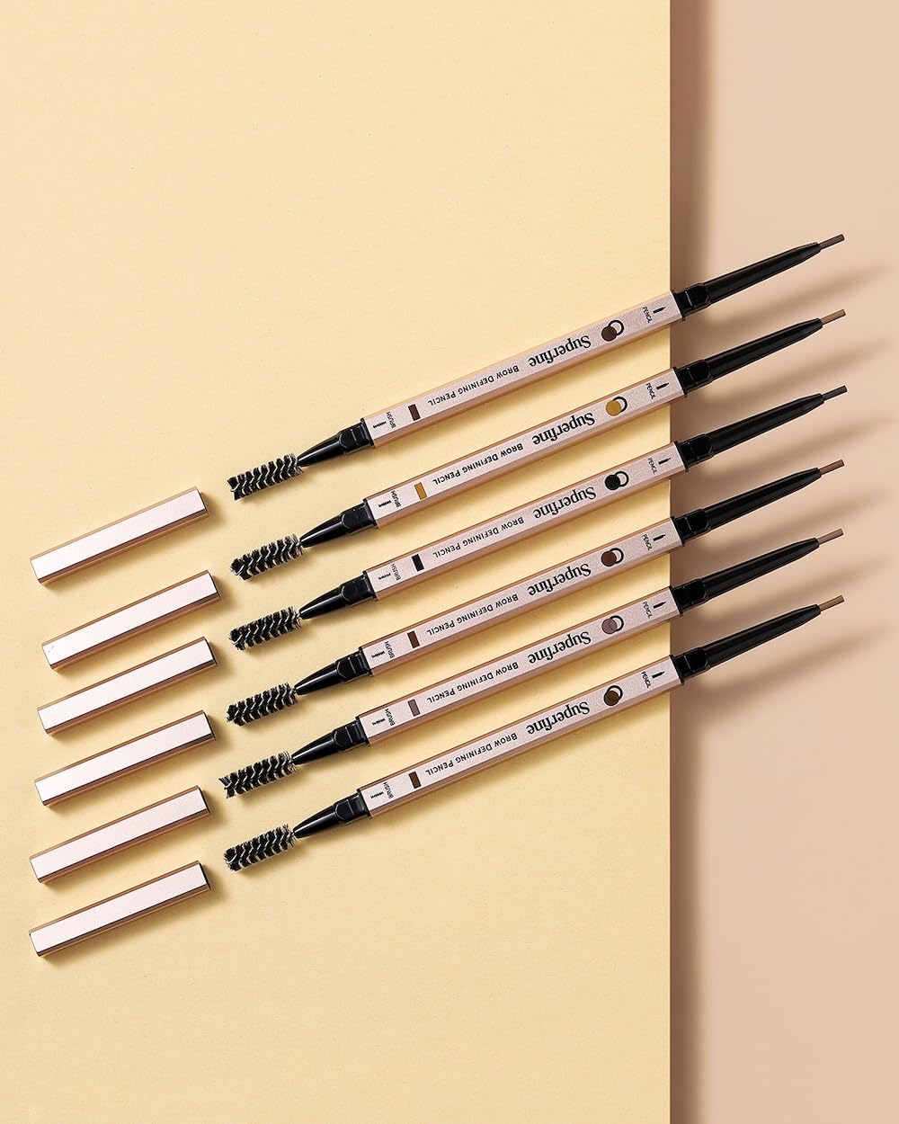 Beauty Superfine Micro Brow Pencil – 1.5mm Ultra-Fine Tip, Waterproof, Vegan Formula, 6 Shades – Long-Lasting Natural Eyebrow Pencil (05 - Dark Brown, 0.08G/0.002 FL.OZ（pack of 1）)