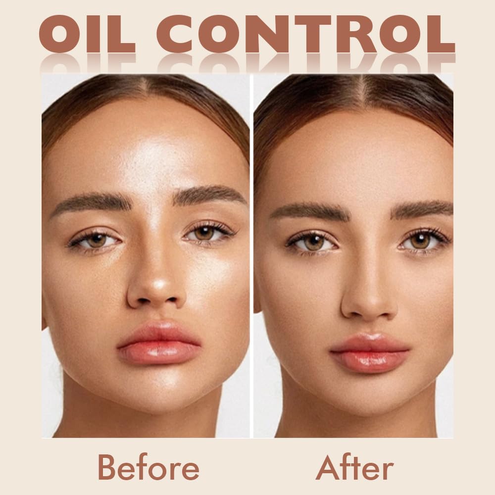 evpct Oil Control Pressed Face Powder Compact for Women, Translucent Setting Powder Makeup Foundation for Women, Waterproof Long Lasting Lightweight, polvo compacto de maquillaje, 245 Radiant Honey