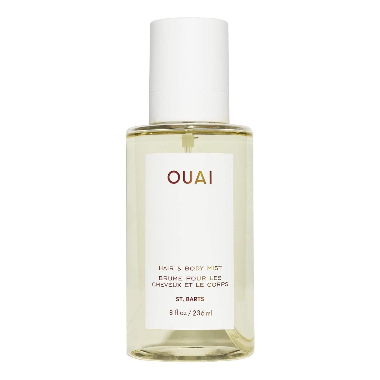 OUAI St. Barts Hair and Body Mist - Tropical-Scented Hair Perfume and Body Spray - Notes of Dragonfruit, Orange Blossom, Tuberose & Musk (8 Fl Oz)