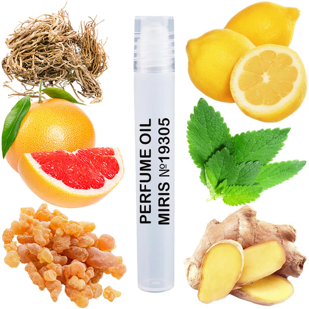 MIRIS Perfume Oil No. 19305, Inspired by Bleu de Cnl 2010, Long-Lasting Men Roll-On, Rollerball 0.34 Fl Oz / 10 ml