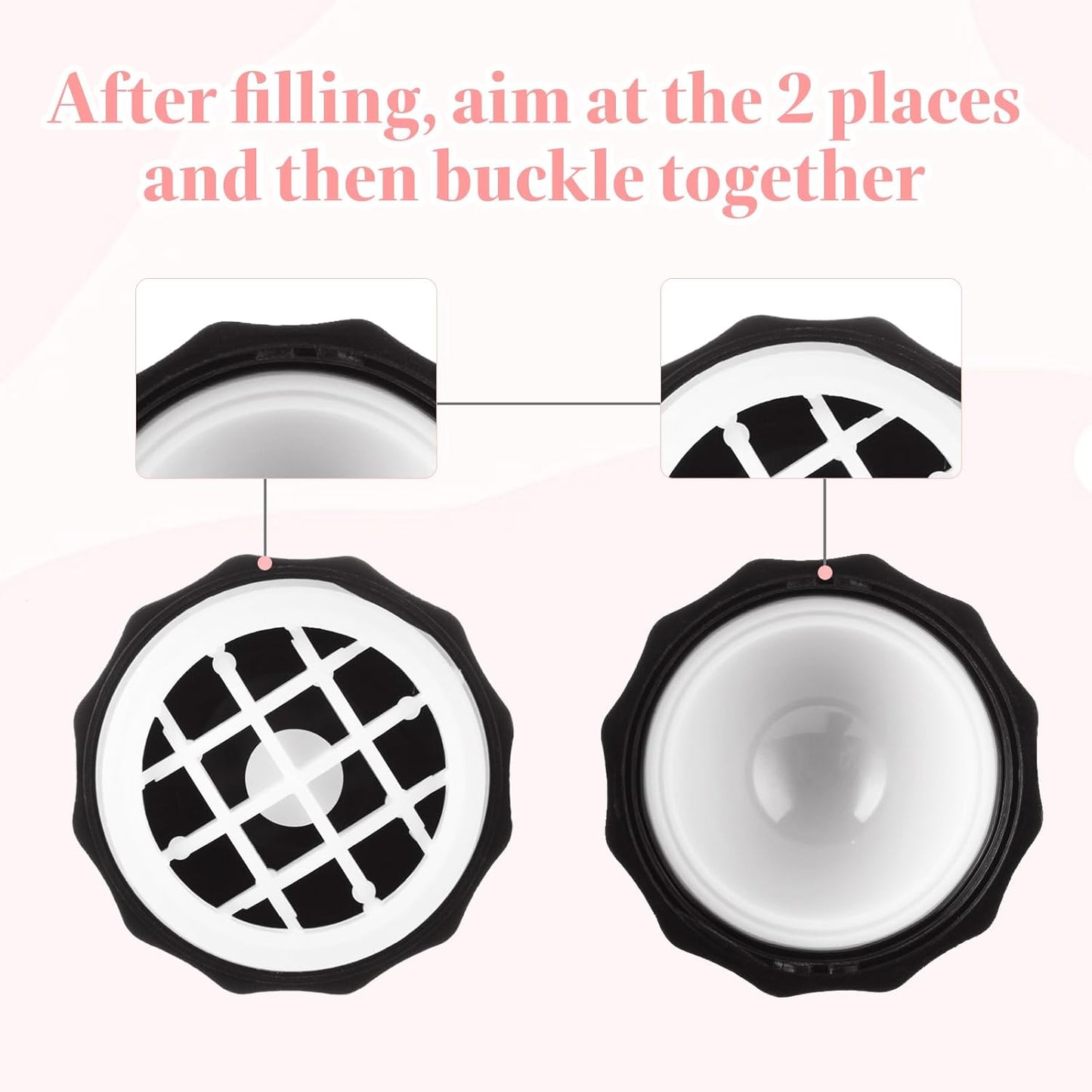 30 PCS Sphere Lip Balm Containers, 0.25 oz Lip Balm Containers Empty, Refillable Screw Cap Empty Lip Balm Tubes for Make Natural Lip Balm Lip Care