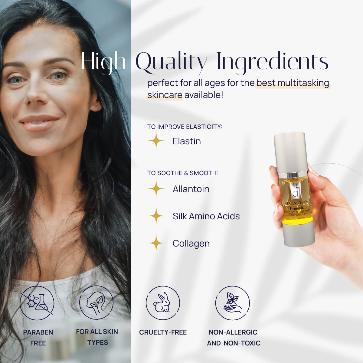 Firmalift Firming Face & Eye Serum – Anti Aging Serum Lotion Cream and Moisturizer | Helps Reduce the Appearance of Fine Lines and Wrinkles, Soothes (1 Fl Oz)