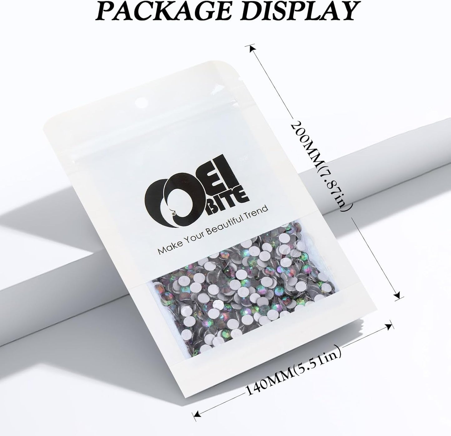 Green Volcano Flatback Rhinestones, Glass Rhinestones for Nail Art and Craft, Glue Fix, Loose Crystal Gemstones(Green Volcano, SS20, 2880pcs, 4.6-4.8mm)