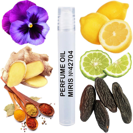 MIRIS Perfume Oil No. 42704, Inspired by Ysls L Homme, Long-Lasting Men Roll-On, Rollerball 0.34 Fl Oz / 10 ml