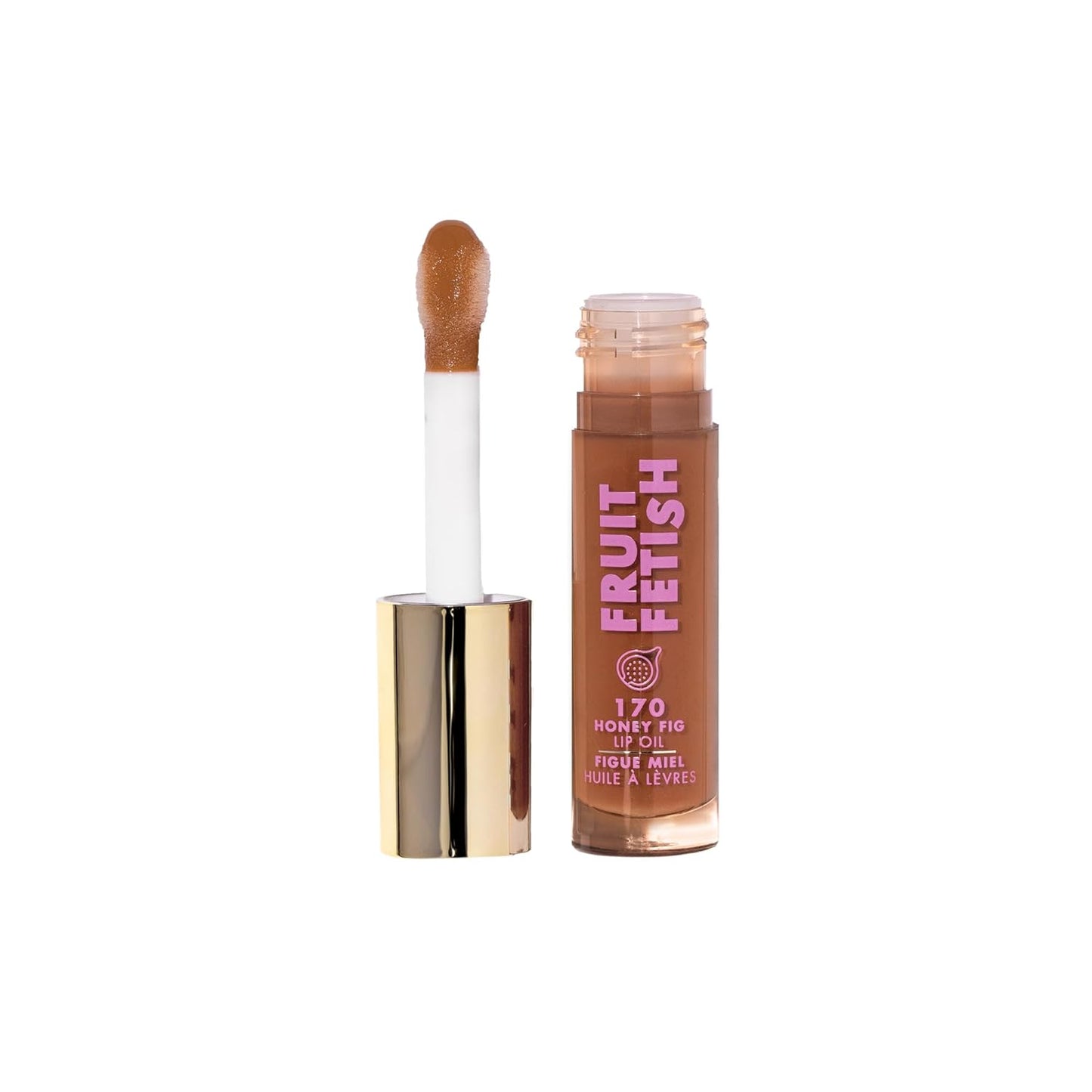 Milani Fruit Fetish Lip Oil with Vitamin E for Instant Hydration, Fruit Extract Infused Lip Treatment and Moisturizing Lip Gloss - Honey Fig