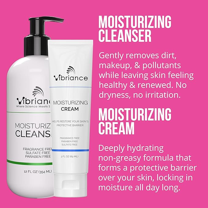 Vibriance Bundle Skincare Set | Super C Serum, Moisturizing Cleanser and Face Cream | Complete Kit for Radiant Beauty