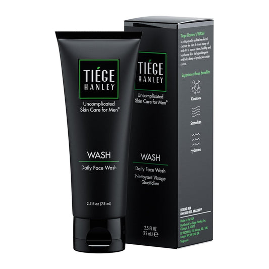 Tiege Hanley Daily Men's Face Wash - Gentle Fragrance-Free Cleansing Agent for Men - 2.5 Ounces