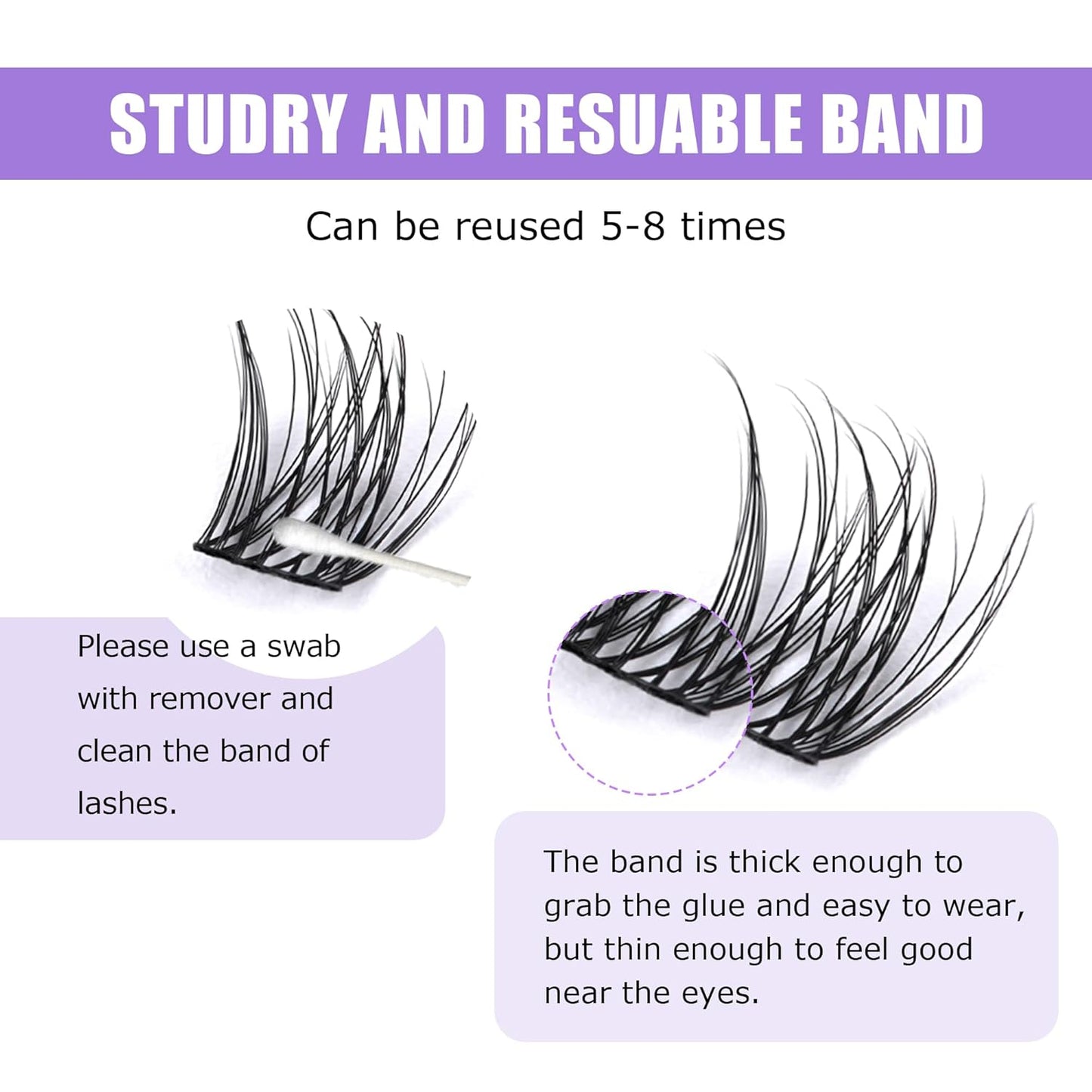 GAQQI Lash Clusters, Eyelash Clusters 120PCS C Curl Individual Lashes, Wispy Cluster Eyelash Extension 12mm Only, Natural Looking Cluster Lashes （GQ15, C Curl, 12mm)