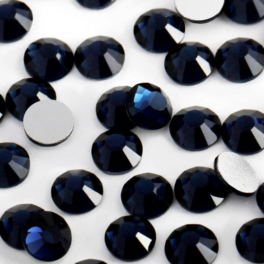 400 PCS SS30 Flatback Rhinestones,12-Facet Diamond-Cut Glass Gems for Nail Art,Clothing,DIY Crafts,Glue-On Decoration Stones with Silver Backing,Montana