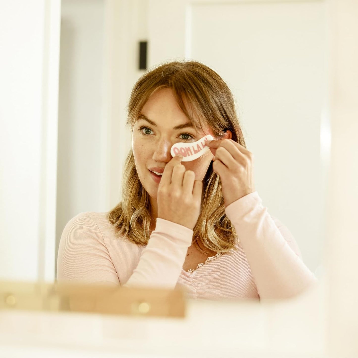 Studio Oh! Reusable Under-Eye Patches, Puffy Eyes Treatment and Under Eye Masks Skincare, 100% Silicone Eye Patches, Pairs with Favorite Serums or Creams, Blushing Dahlias