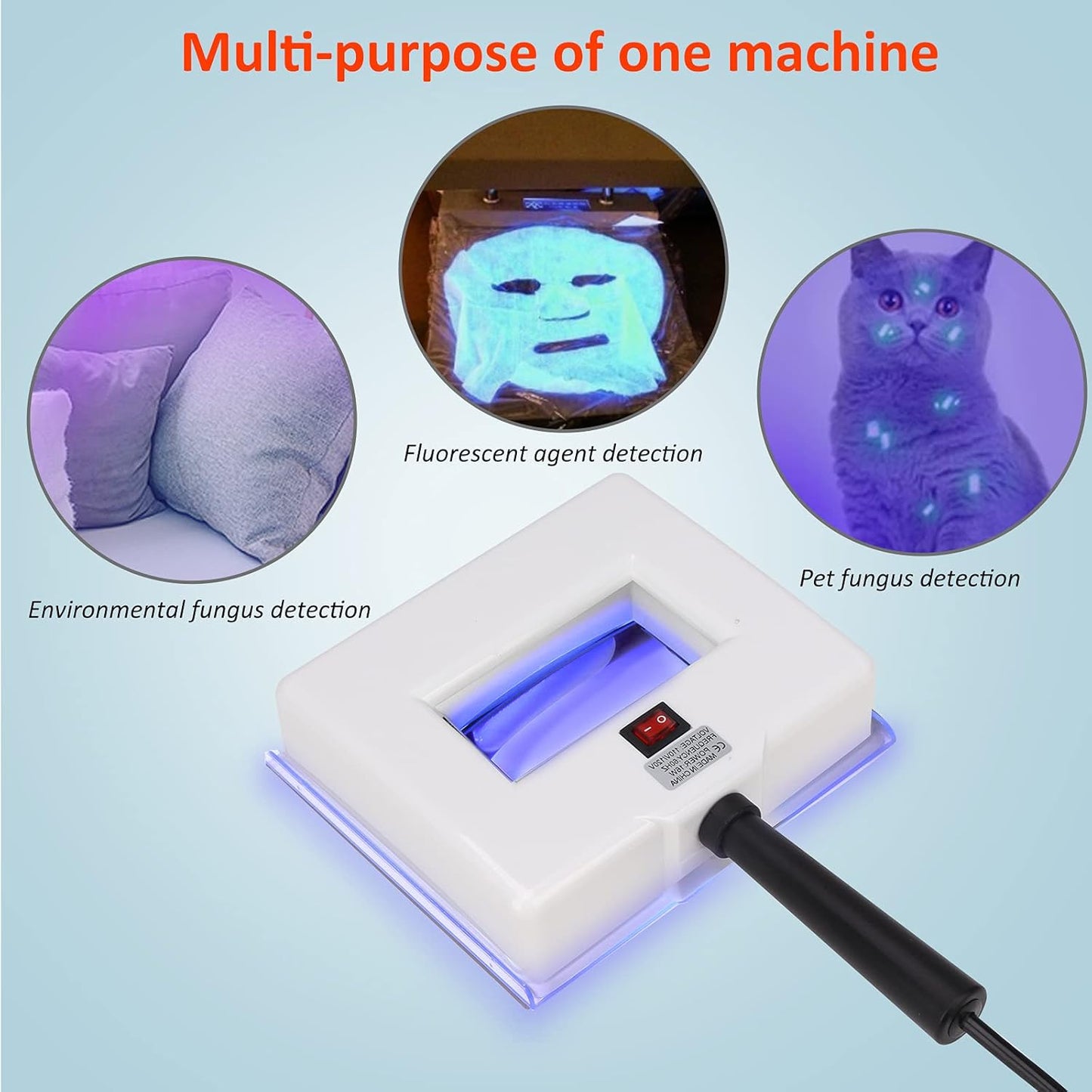 Beauty Star Woods Lamp Skin Analyzer, Professional Esthetician Supplies, Portable SPA Beauty Skin Care Tool