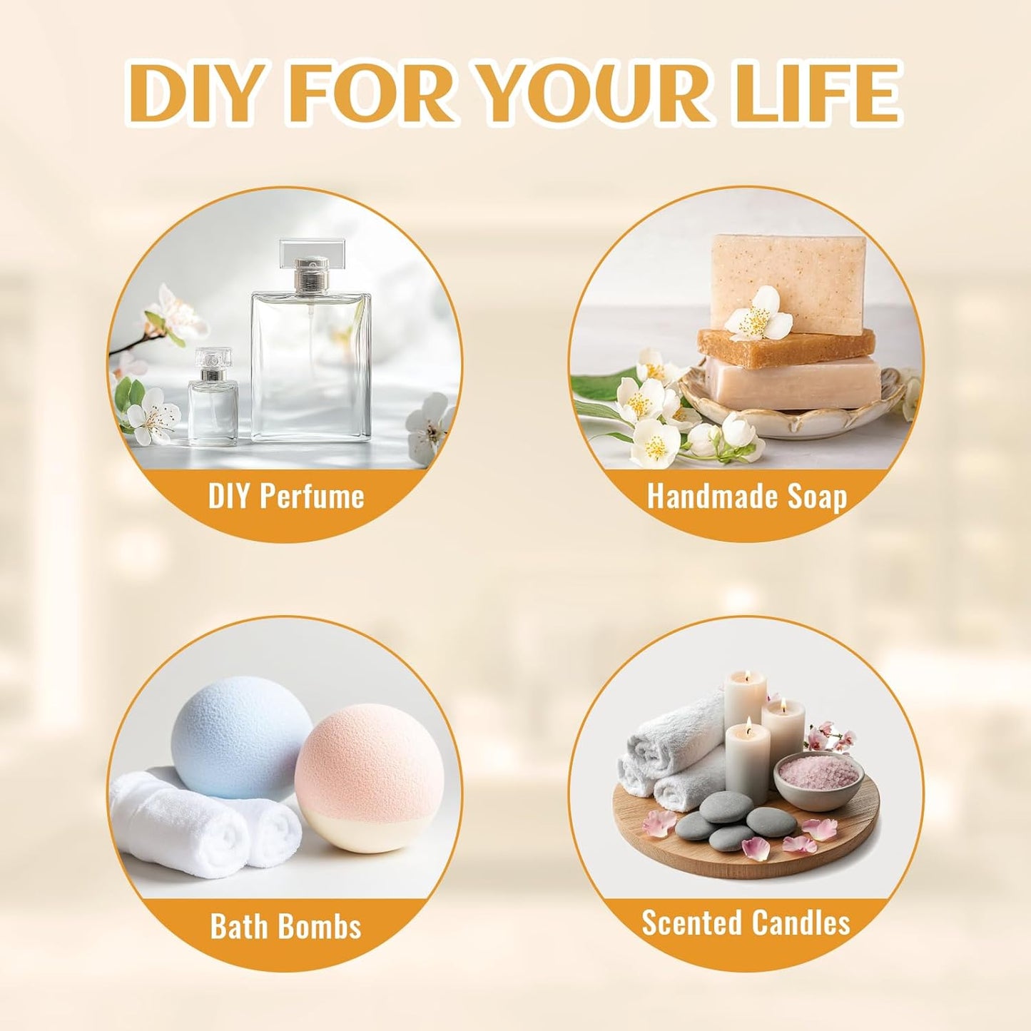 EVOKE OCCU Tangerine Essential Oil for Diffuser Fragrance DIY Candle Soap Making - 4 FL Oz