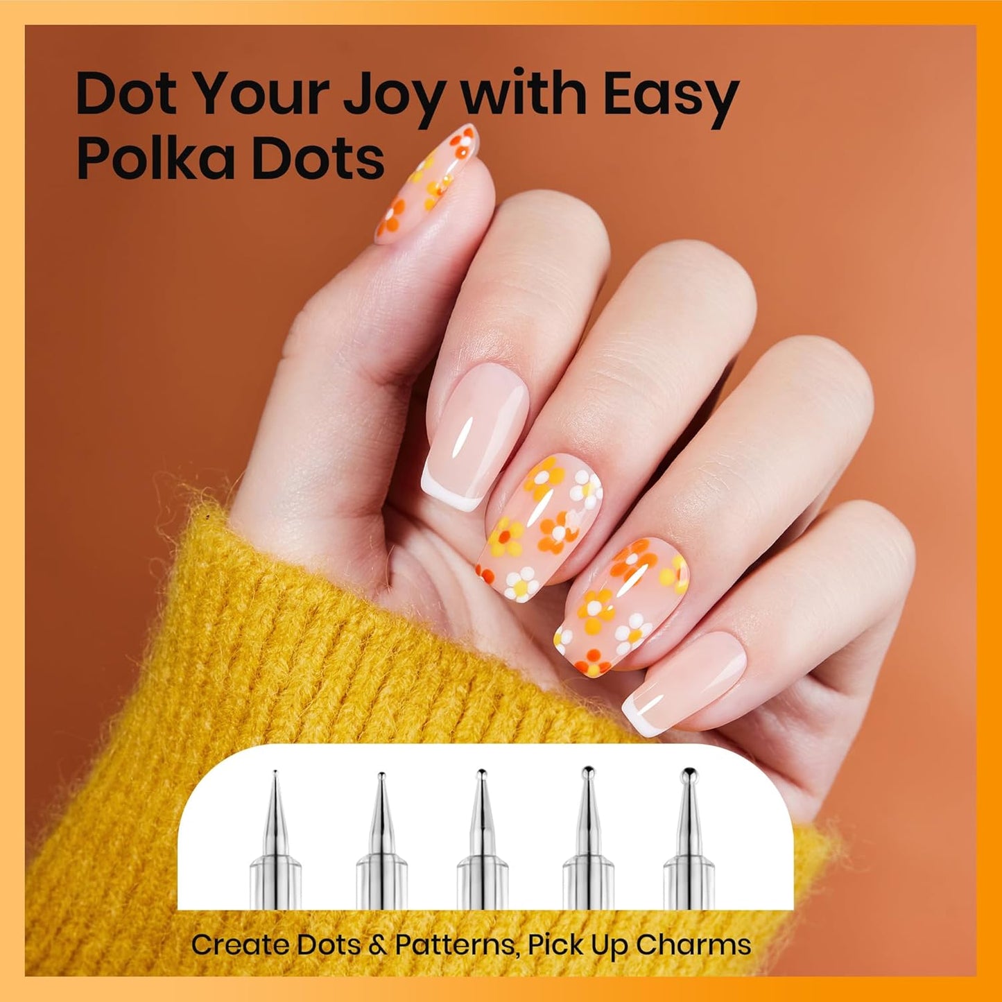 Beetles Nail Art Brushes, 8pcs Double-headed Nail Art Tool Set, Nail Dotting Tools, Striping Nail Art Brushes for Lines, Nail Drawing Pen with Bow knot Stickers Gift for Women