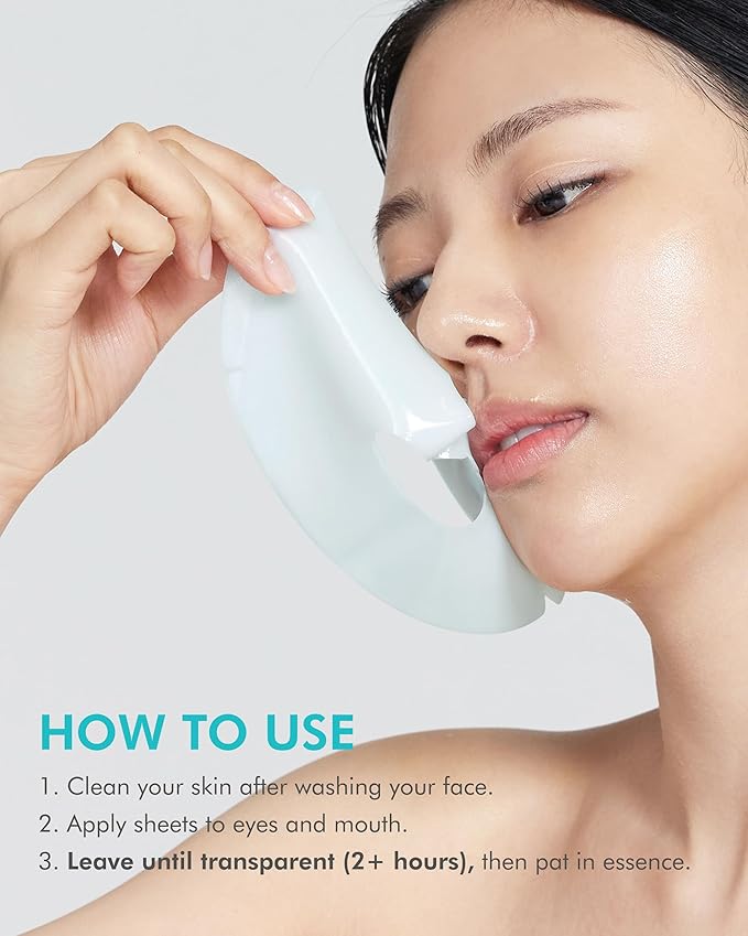 DERMAL SEOUL FACE PDRN Hydrogel Melting Mask 4ea - Korean Overnight Face Mask with 5% Salmon PDRN - Skin Barrier Repair, Regeneration & Sensitive Skin Care - Korean Skincare