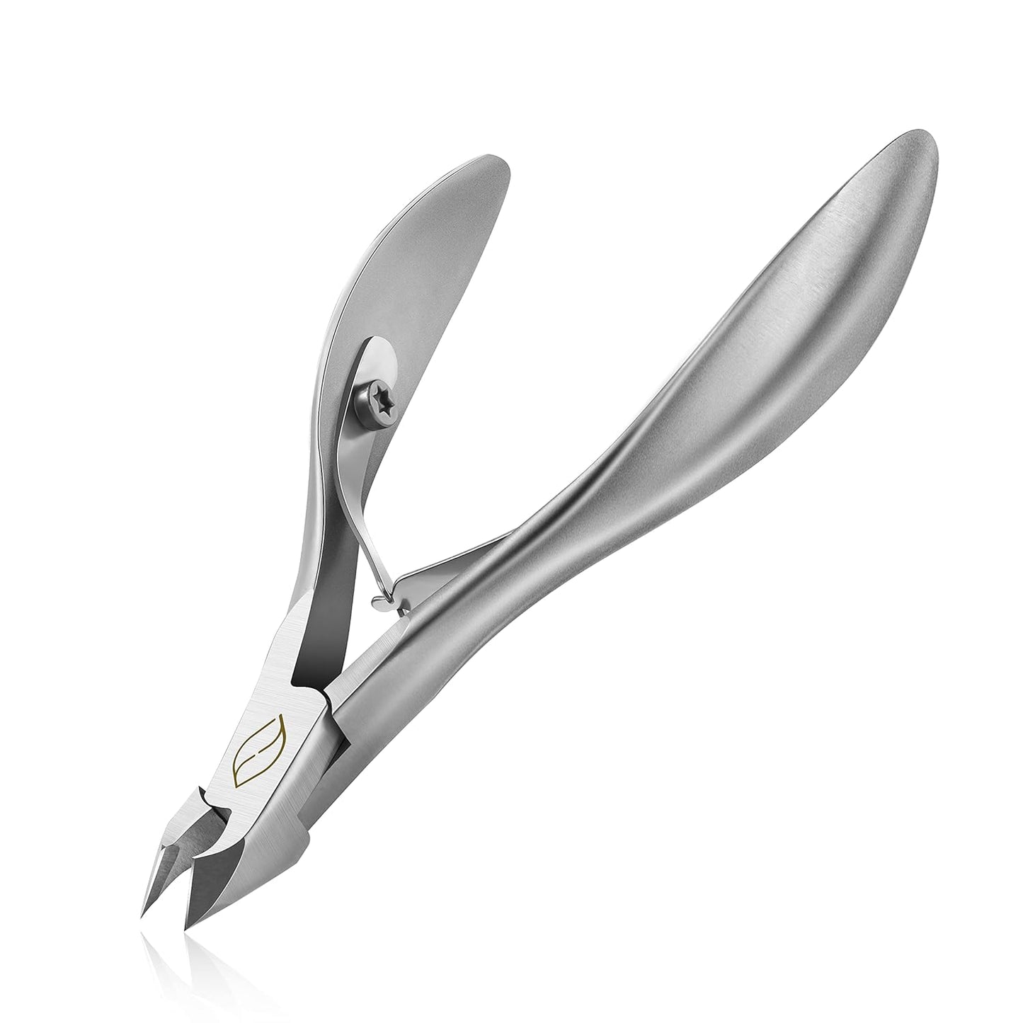 FERYES Cuticle Clippers 1/2 Jaw - Professional Cuticle Cutter Nail Cuticle Remover Tool, Nail Skin Clipper Hangnail Trimmer - SILVER