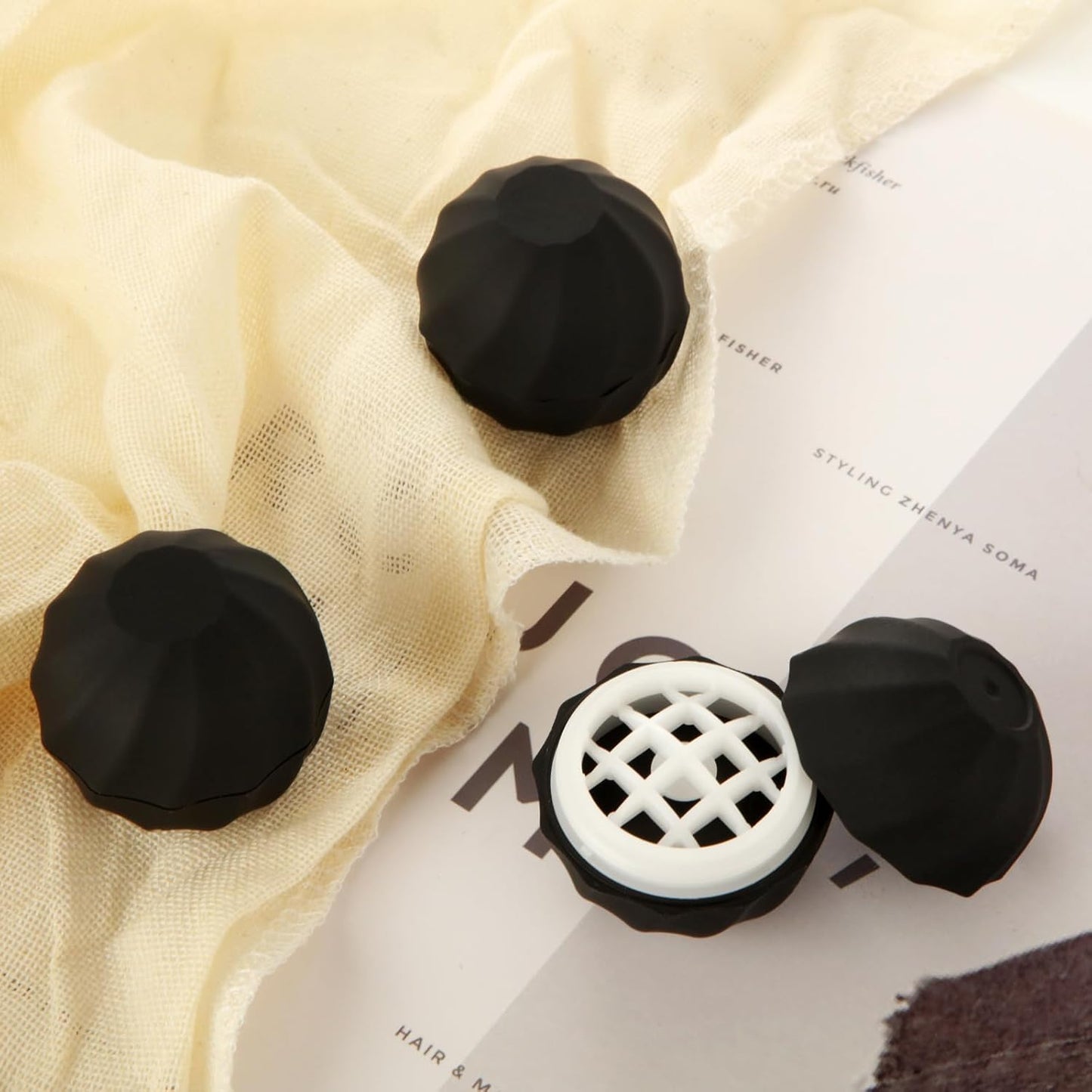 30 PCS Sphere Lip Balm Containers, 0.25 oz Lip Balm Containers Empty, Refillable Screw Cap Empty Lip Balm Tubes for Make Natural Lip Balm Lip Care