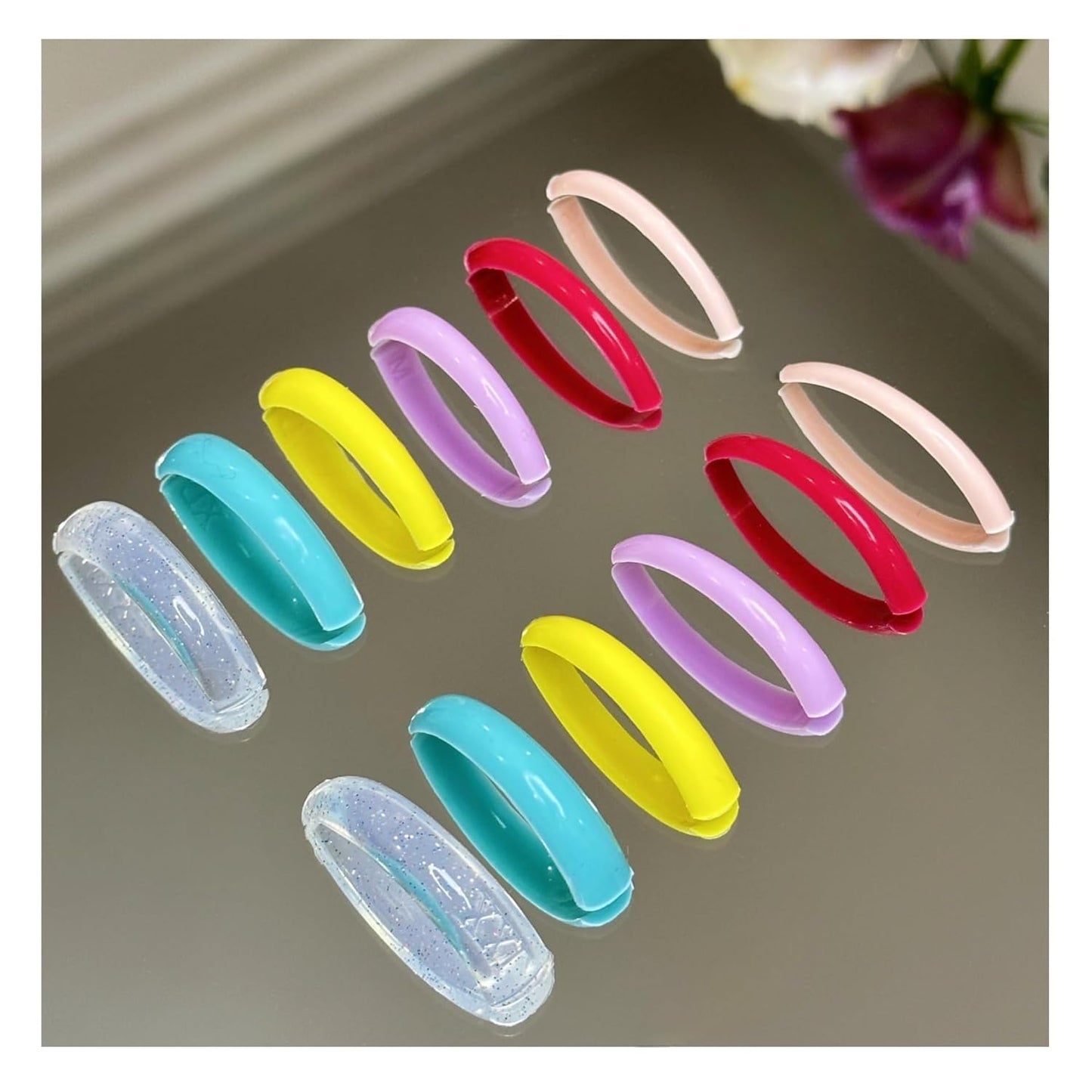 Eyelash Perm Pads Lash Lift Rods Lollipop Eyelash Perm Silicone Pads 6 Sizes Reusable Soft Lash Lift Pads Shield for Different Length Eyelashes Perfect Lifting (colorful)