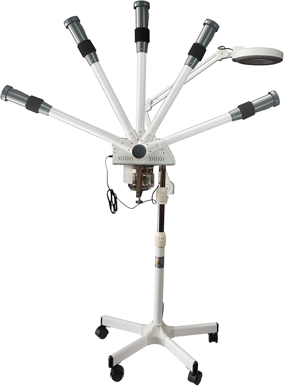 Professional Facial Steamer with LED Magnifying Lamp - 2 in 1 Digital Controls, Aromatherapy, Esthetician Supplies for Beauty Salon, Spa Equipment, and Home Use- Combo Unit