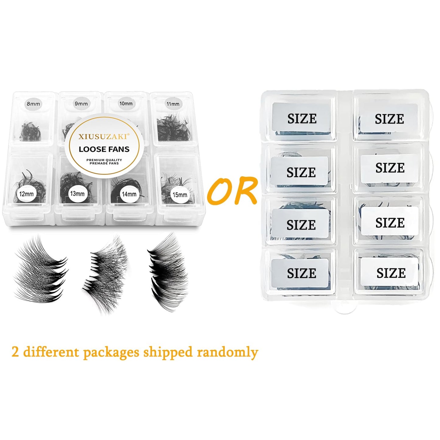 Premade Lash Fans Eyelash Extensions 600 Fans 20D Volume 0.05 Thickness D Curl Mix 8-15mm Fluffy Soft