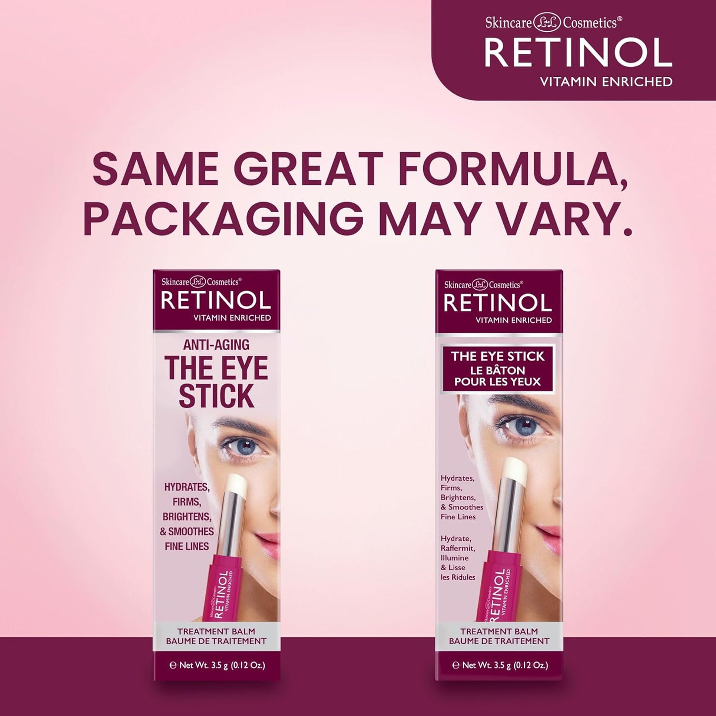 Retinol Anti-Aging Eye Stick – Treatment Balm – Your Beauty Secret for Younger Looking Eyes – Hydrates, Firms, Brightens, and Smooths Fine Lines – Vitamin A, C and E Minimizes Aging Effect on Eyes