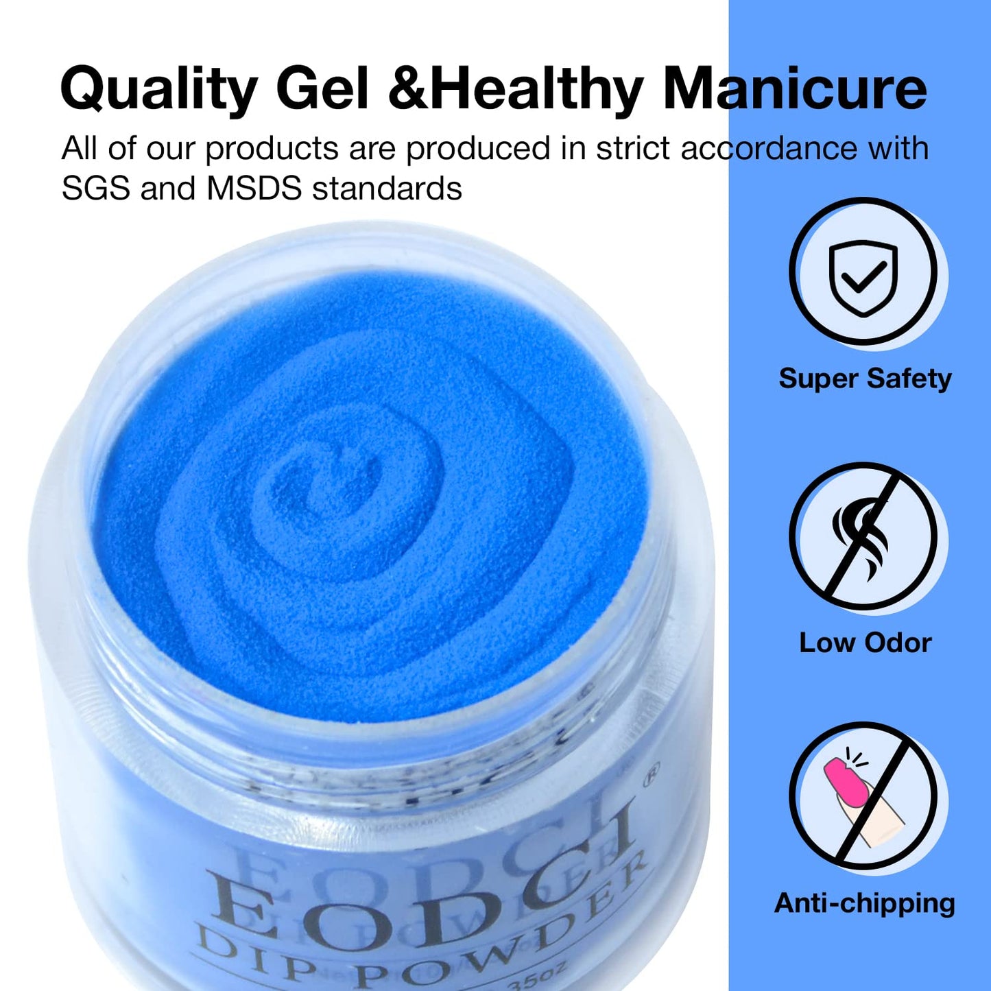 12 Pcs Glitter Blue Dip Powder Nail Kit Starter, Dark Green Blue Snow Dipping Powder Kit With Base & Top Coat/Activator/Brush Saver, Odor-Free&Long-Lasting, No Needed Nail Lamp Curing