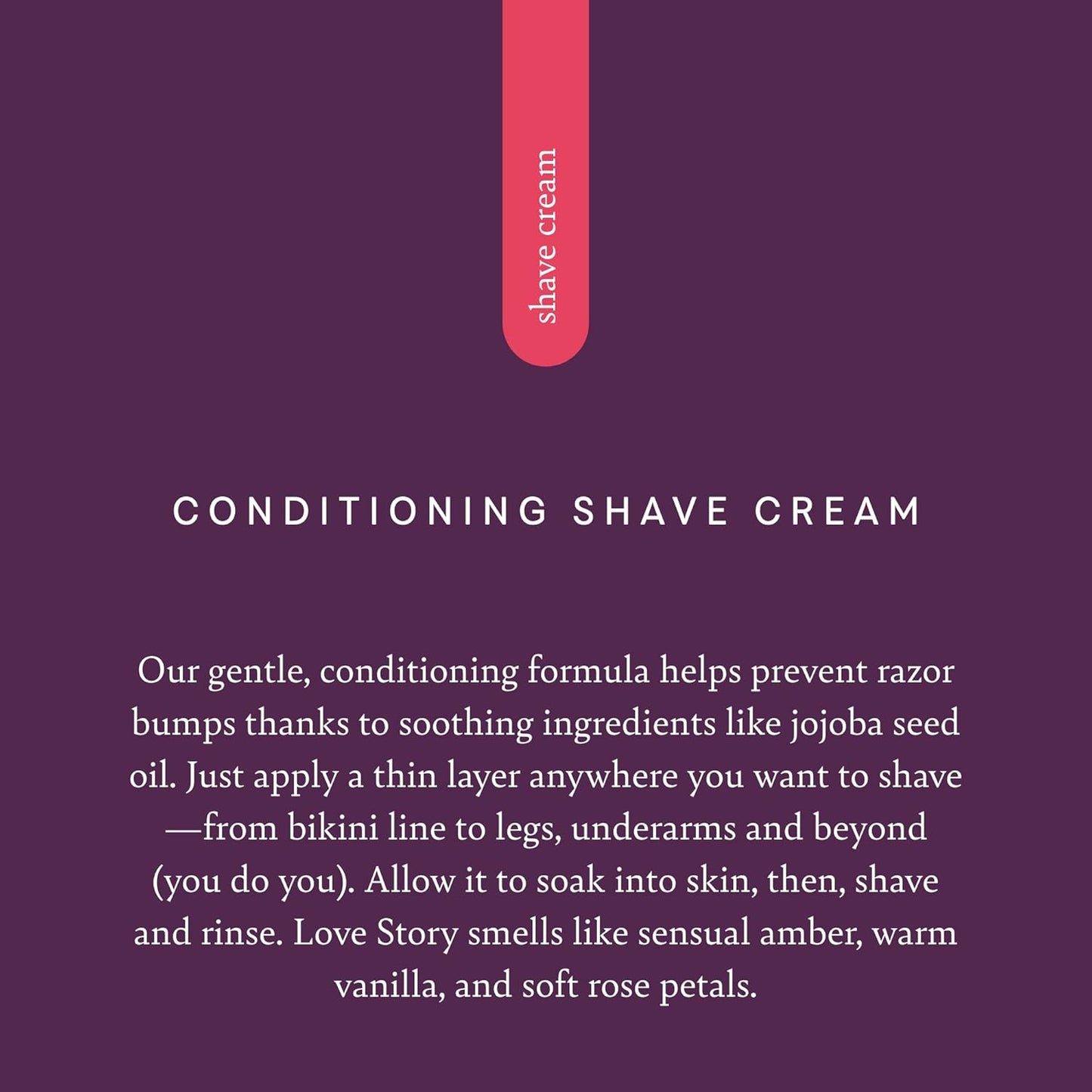 Pure Romance Coochy Cream, Conditioning Scented Shave Cream, Shaving Cream for Women to Experience their Smoothest Bikini Area, Legs, and Underarms, Love Story