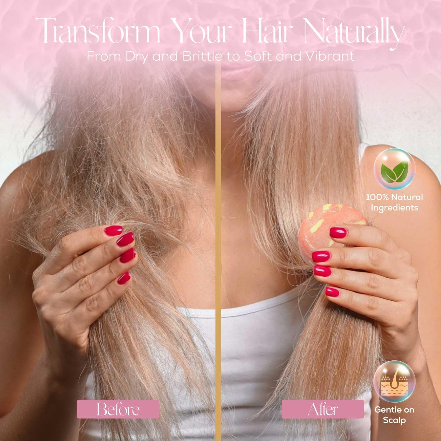 IIBESA Rice Water Shampoo Bar - Hair Growth & Strengthening Deep Moisturizing - Japan made Organic Ingredients - Solid Shampoo Bars For All Hair Types - Vegan Essential Oils - Rosemary