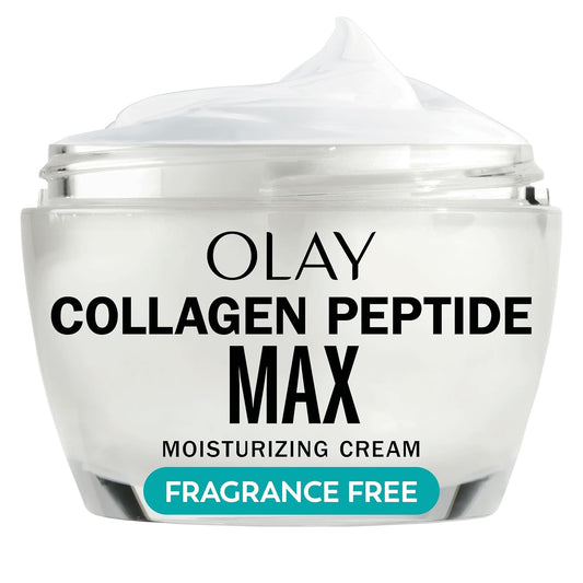 Olay Collagen Peptide Face Moisturizer, Firming Cream for Women, Fragrance-Free, Non-Greasy - Hydrating, Anti-Aging, Anti-Wrinkle, Smoothing of Fine Lines, Tightening Skin Care - Niacinamide, 1.7 Oz