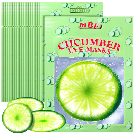 72 Count Eye Pad Cucumber Eye Pads Spa Day Kit Cooling Eye Pads Spa Accessories Face Masks Skincare Spa Party Sleepover Party Supplies Spa Gifts Bulk Party Favor