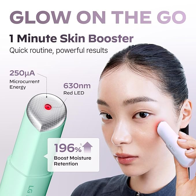 Superform Galvanic Booster Blush Pink, 1min booster for ageless skin, anti-aging and firming pocket booster, Korean skincare, glow on the go, Serum booster device, Gift, Stocking Stuffers