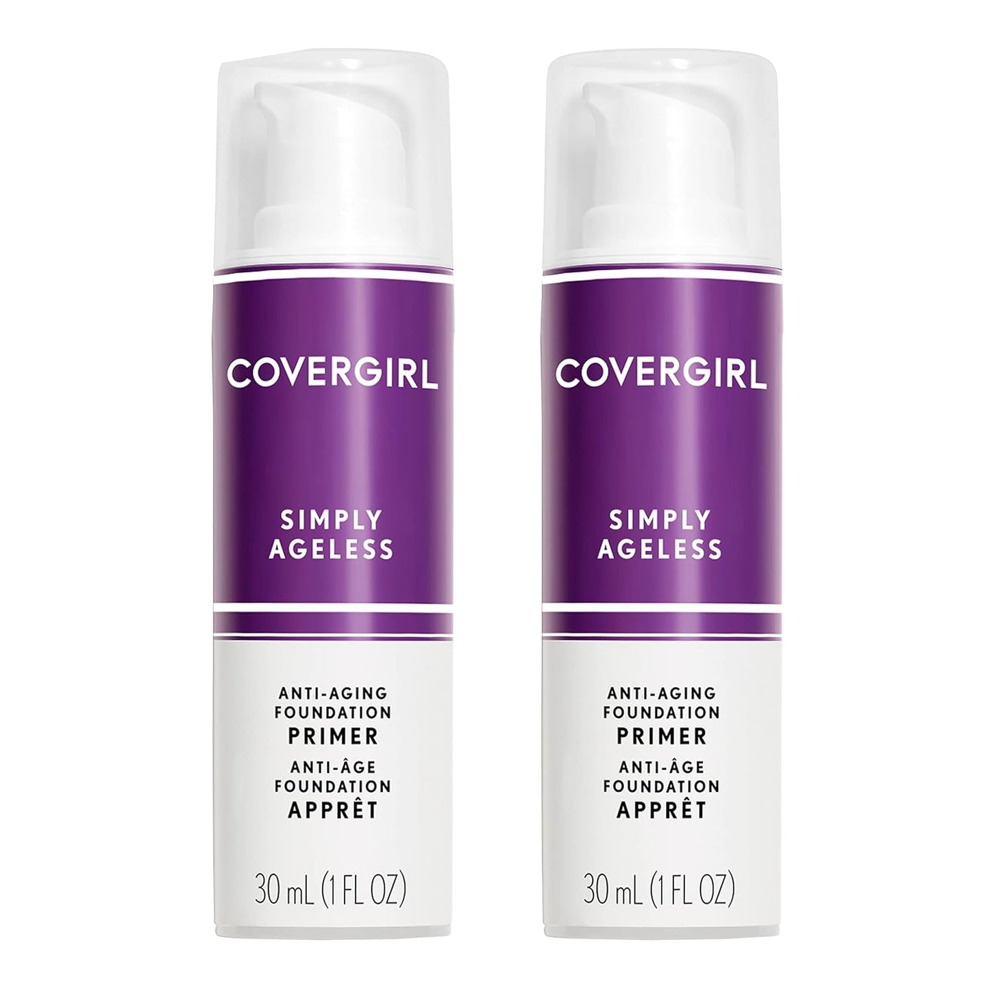 Covergirl Simply Ageless Oil Free Make Up Primer, Pack of 2