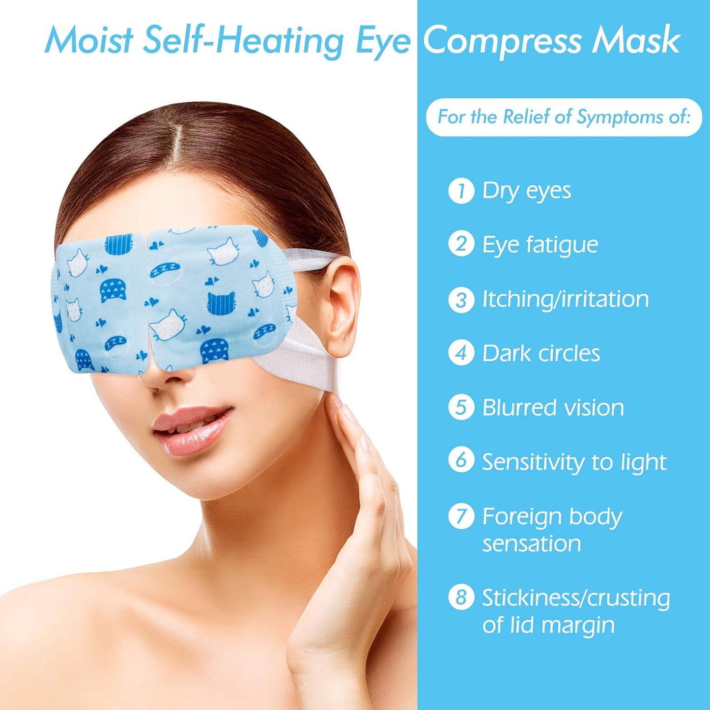 Jekeno Steam Eye Mask, 20 Packs Eye Masks for Dry Eyes Dark Circles and Puffiness, 40-60 Minutes Self Heated Steam Warm Eye Mask, Christmas Spa Gifts for Women