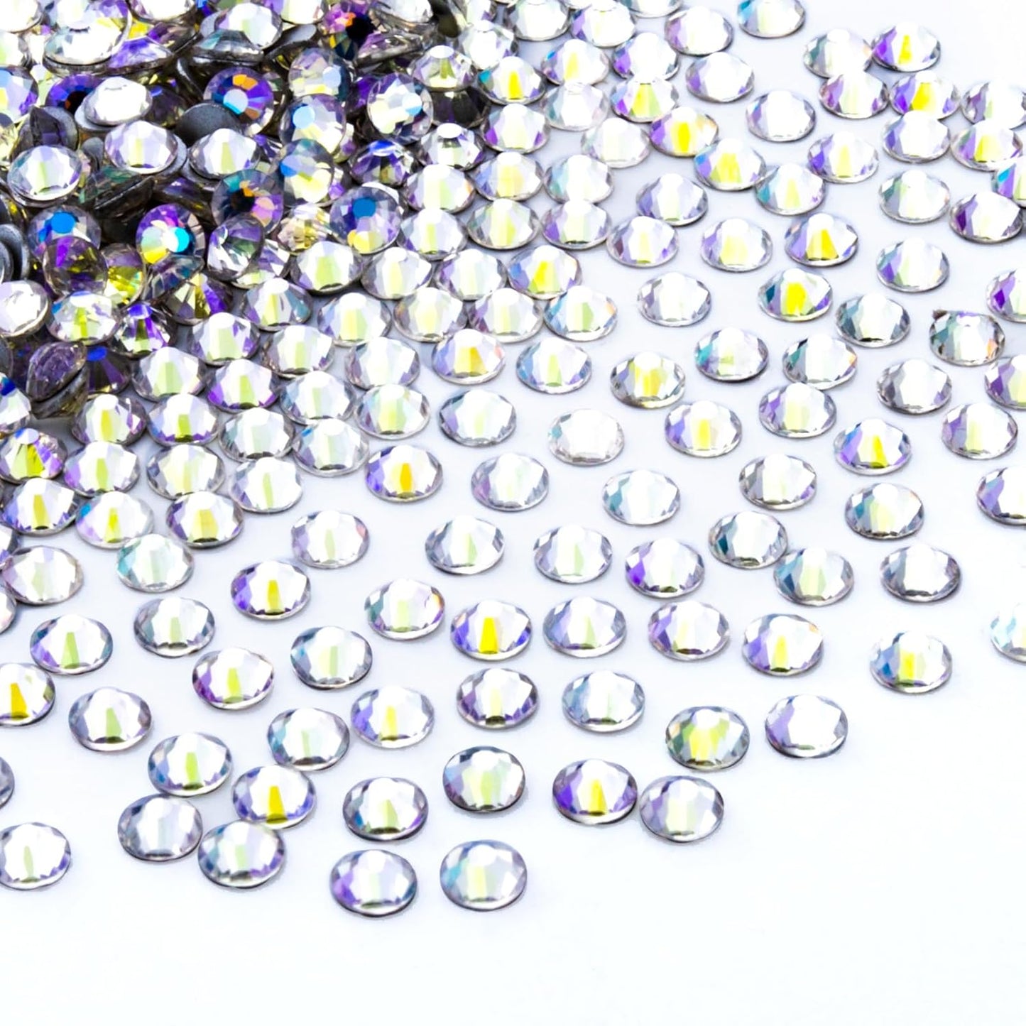 1440Pcs Moonlight Crystal Rhinestones,Glass Flatback Rhinestones Gemstones for Nail Face Makeup Art Crafts Clothes Decoration -(SS20,4.8mm,Moonlight)