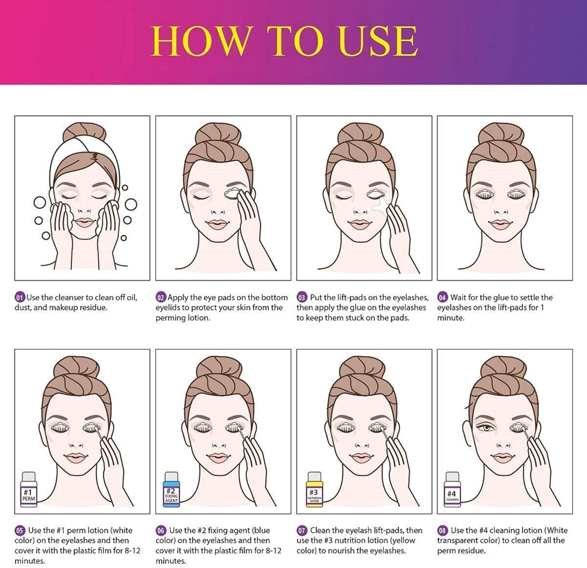 2025 Upgraded Lash Lift Kit for Perming,Curling and Lifting Eyelashes | Semi-Permanent Salon Grade Supplies for Beauty Treatments | Includes Eye Shields,Pads and Accessories