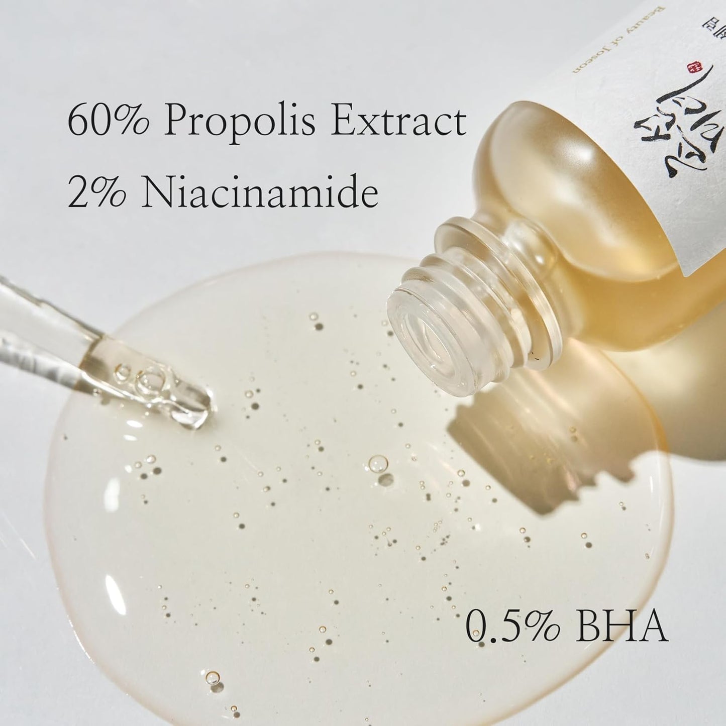 Beauty of Joseon Glow Serum Propolis and Niacinamide Hydrating Facial Soothing Moisturizer for Irritated Uneven Skin Tone, Korean Skin Care, 60ml, 2 Fl.Oz