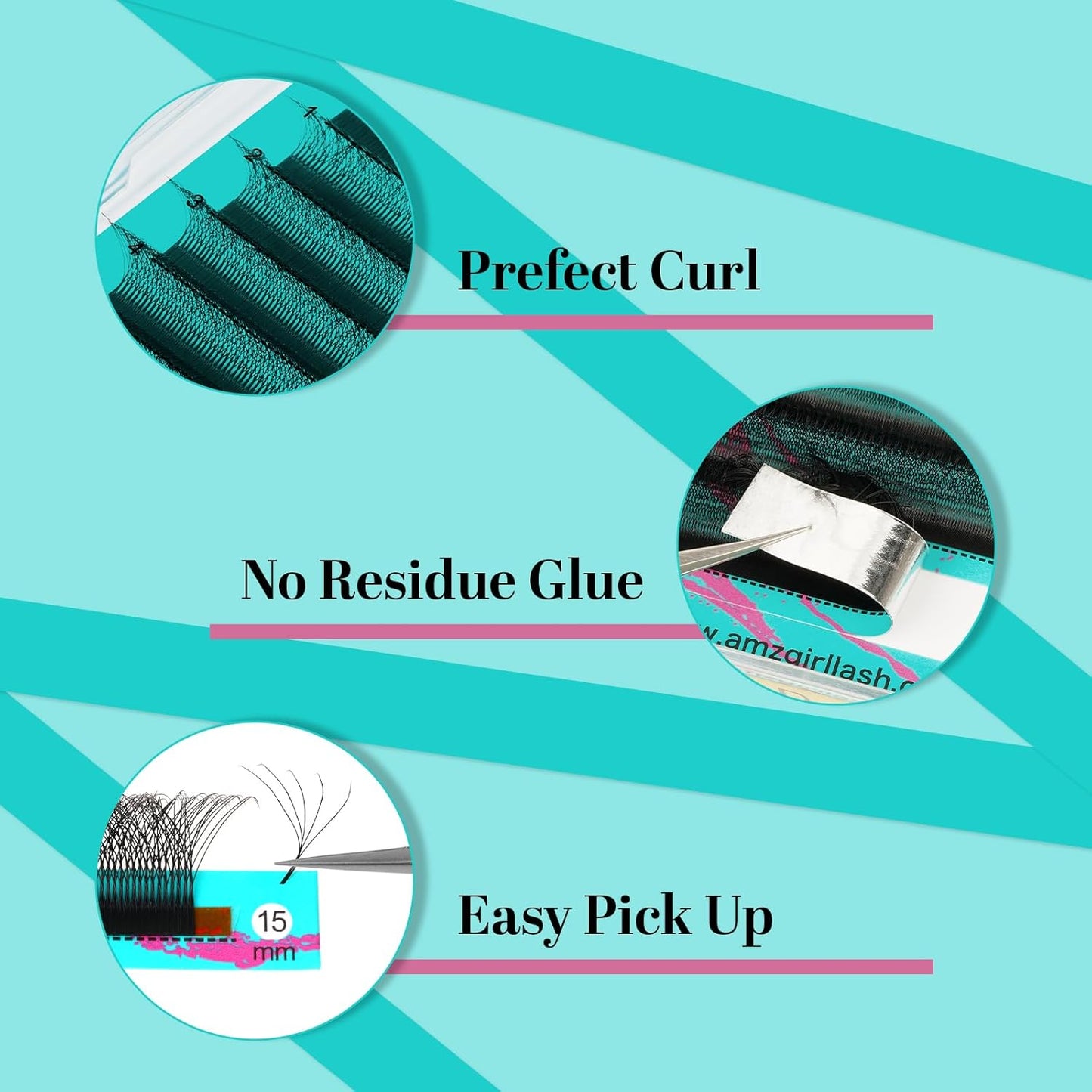 Eyelash Extensions 5DW C Curl,Lash Extensions Mixed Tray Supplies Individual Lashes Premium Classic Lash Soft Matte Dark Professional Eyelashes Extension(8-15mm)