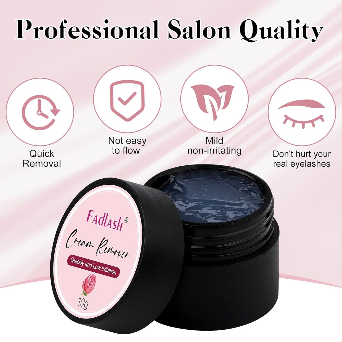 FADLASH Lash Remover for Lash Extensions 10g Eyelash Extension Remover Dissolves Powerful Lash Glue Remover Low Irritation for Salon