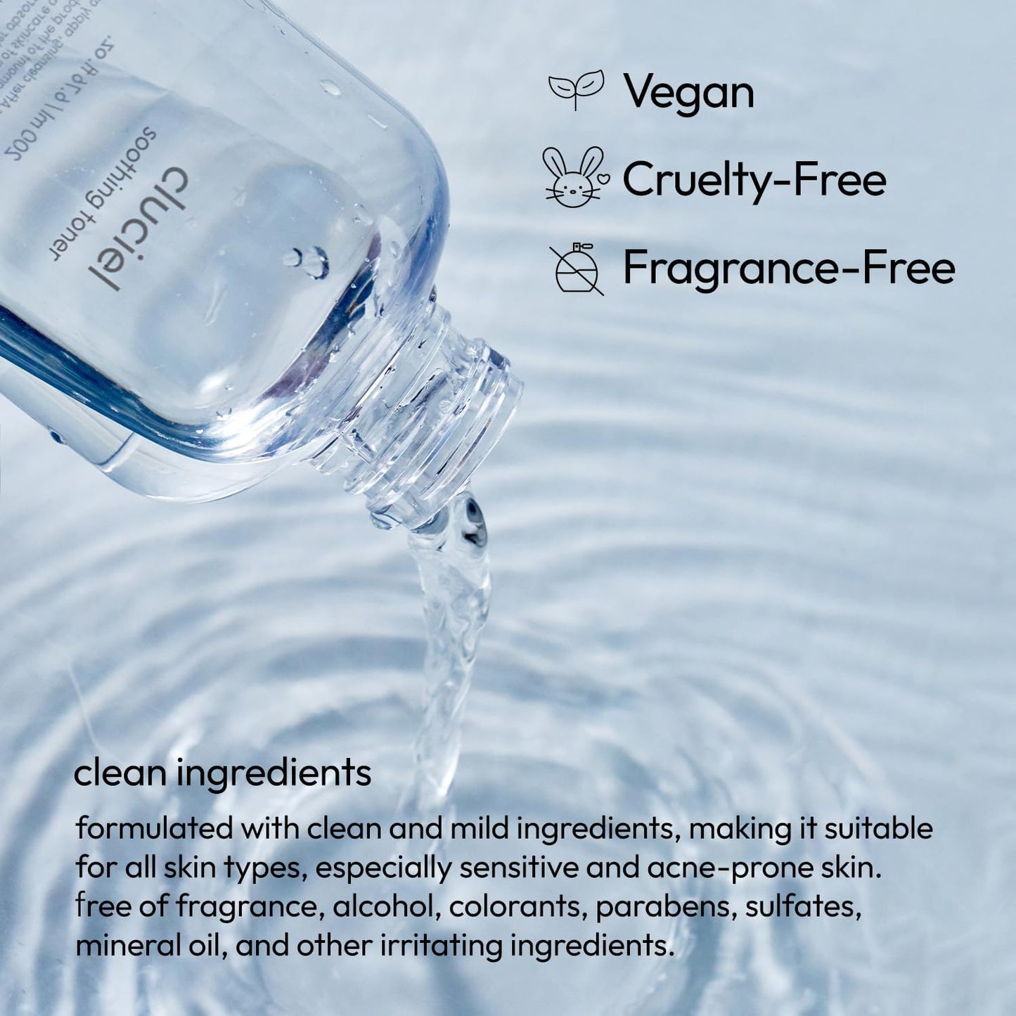 Soothing Toner I Soothing pH-Balanced Toner, Light-Weight, Calms Skin, Refreshing, Hydrating, Gentle Exfoliator, Cruelty Free (200ml / 6.76 fl.oz)